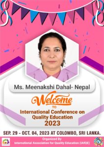 Ms. Meenakshi Nepal