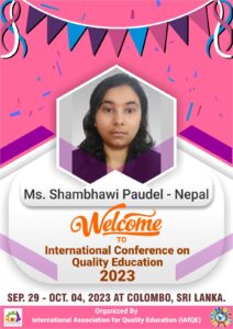 Ms. Shambhavi Nepal